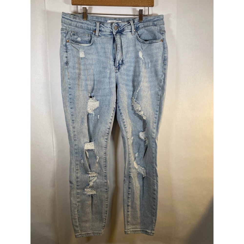 Judy Blue Jeans Women's Plus 18W High Rise Tummy Control Top Skinny Denim